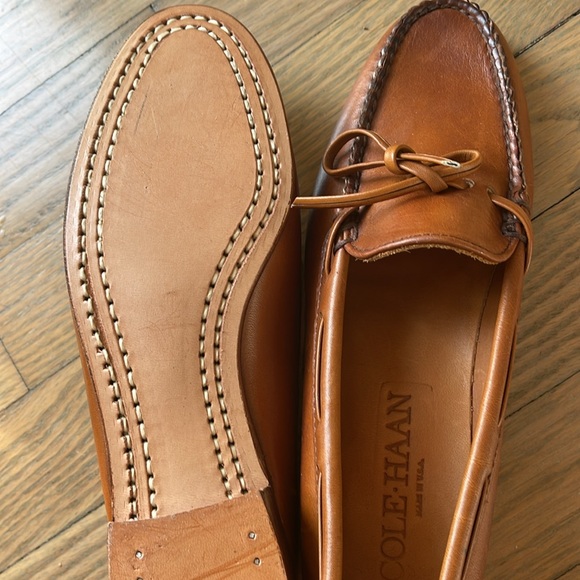 New no. Box Cole Haan brown leather  shoes - Picture 4 of 6